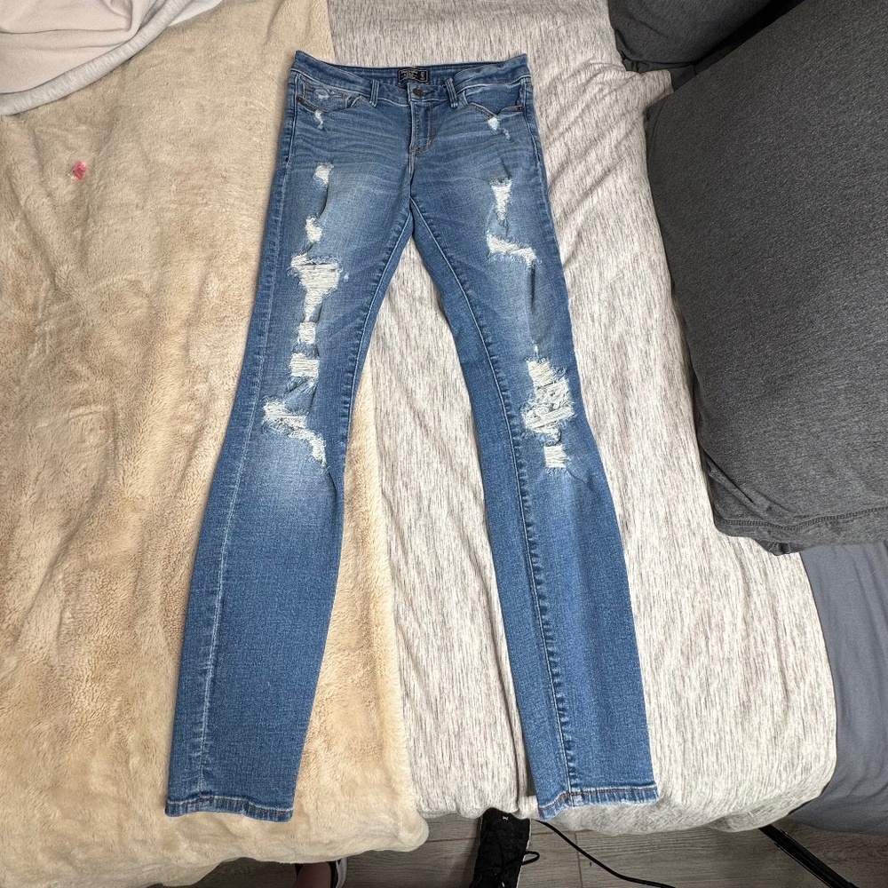 Abercrombie & Fitch Mid Rise Super Skinny Jeans Size 27 4L 29" Inseam